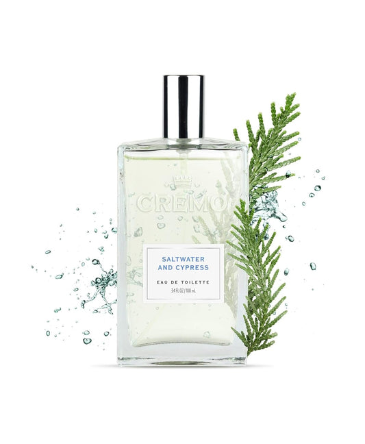 Cremo Saltwater Cypress Cologne Spray, A Lively Blend Of Sea Spray, Green Mango And Coastal Cypress, 3.4 Fl Oz