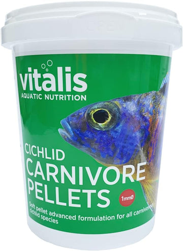 Vitalis Cichlid Carnivore Pellets Tropical Fish Food (1Mm) 260G