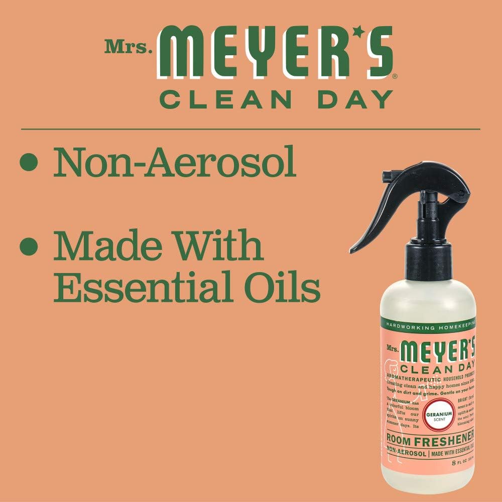 Mrs. Meyer'S Clean Day Room And Air Freshener Spray, Non-Aerosol Spray Bottle Infused With Essential Oils, Mint, 8 Fl. Oz : Health & Household