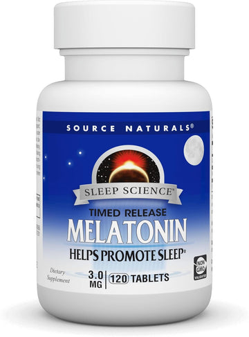 Source Naturals Time Released Melatonin* - 3 Mg, 120 Tablets