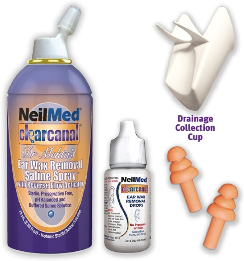NeilMed Clearcanal Ear Wax Removal Complete Kit 2.5oz (75mL)