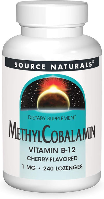 Source Naturals Methylcobalamin Vitmain B-12 Cherry-Avored, 1 Mg - 240 Lenges