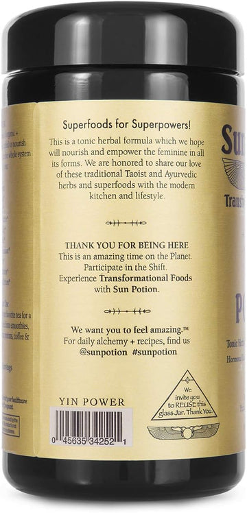 Sun Potion - Yin Power - Tonic Herbal Formula For The Feminine - 200G