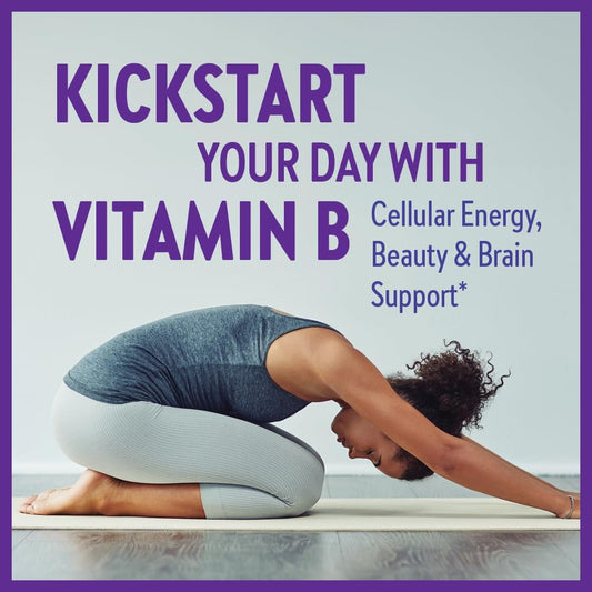 New Chapter Vitamin B Complex, Fermented Vitamin B Complex, Usda Organic, One Daily For Cellular Energy + Brain + Beauty, 100% Vegan, Gluten-Free - 60 Count