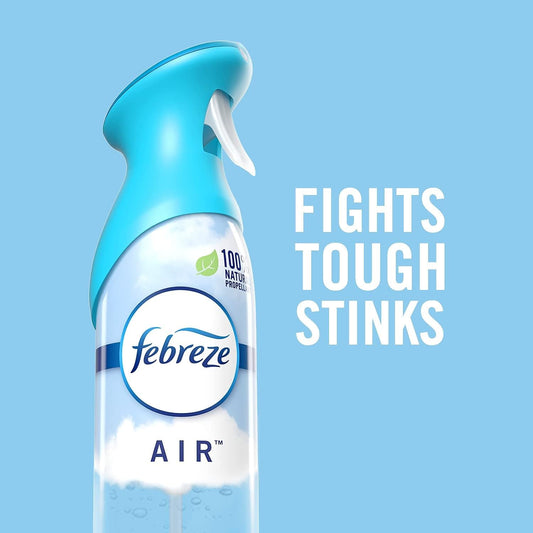 Febreze 96257Ct Air Refresher, Hvy Dty, Crisp Clean Scent, 8.8 Oz., 6/Ct, Mi
