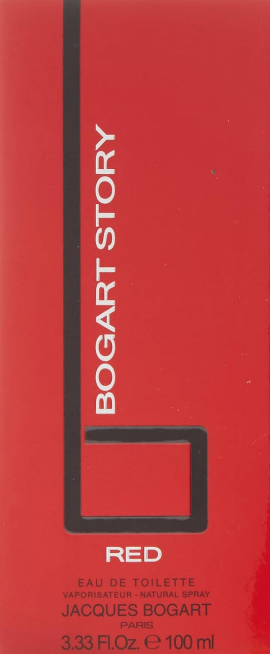 Jacques Bogart Eau De Toilette Spray, Bogart Story Red, 3.4 Ounce