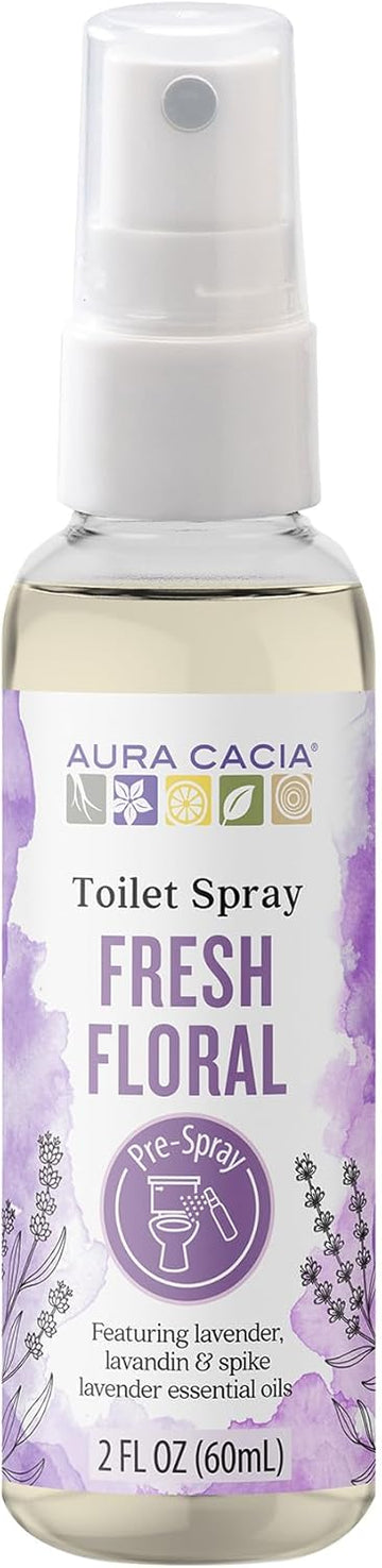 Aura Cacia Ocean Air Toilet Spray 2 Fl. Oz. - Light Aroma, No Synthetic Fragrances