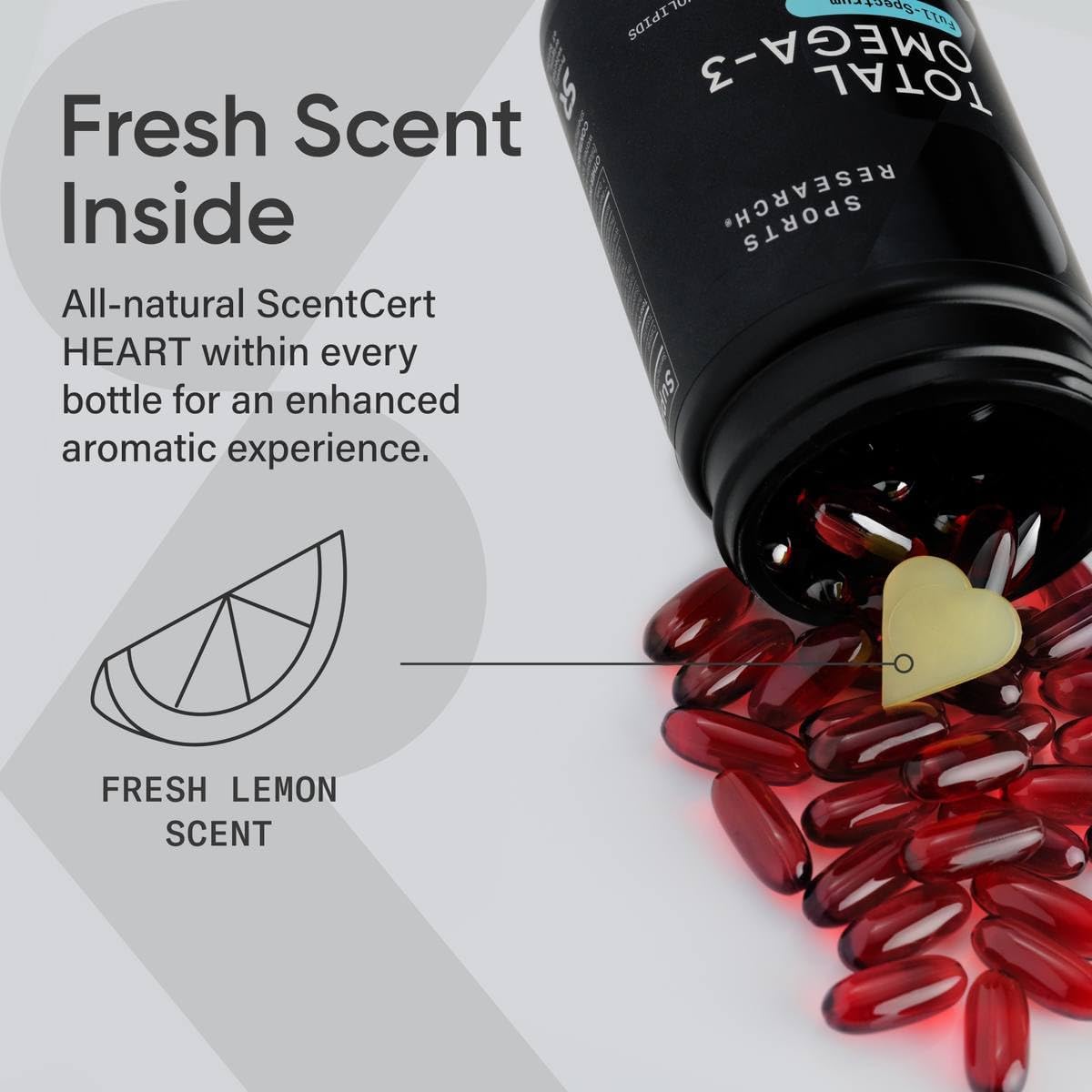 Sports Research Total Omega-3 Fish Oil from Wild Sockeye Salmon, Alaska Pollock, Antarctic Krill, Astaxanthin + Phospholipids & Wax Esters for Absorption | 960mg of EPA & DHA (120 Softgels) : Health & Household