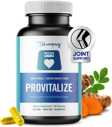 Bb Company Provitalize | Probiotics For Women, Menopause | Joint Support, Sexy Midsection Curves, Digestive Health, Menopause Bloat | Turmeric Curcumin Moringa | Packaging Vary | 60 Ct