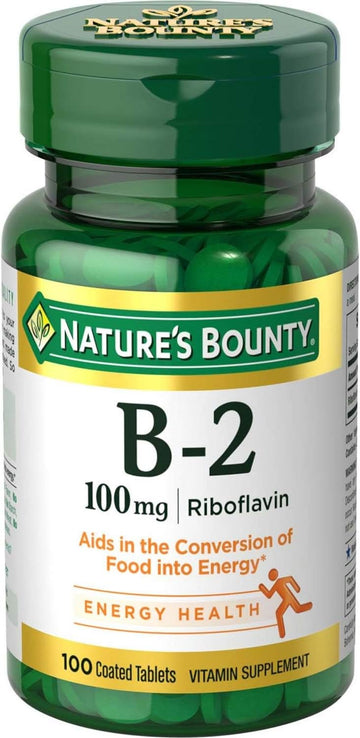 Nature'S Bounty Vitamin B2 As Riboflavin Supplement, Aids Metabolism, 100 Count (Pack Of 3)