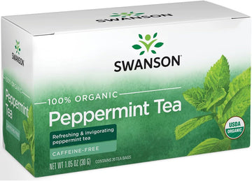 Swanson 100% Certified Organic Peppermint Tea 20 Bag(S)