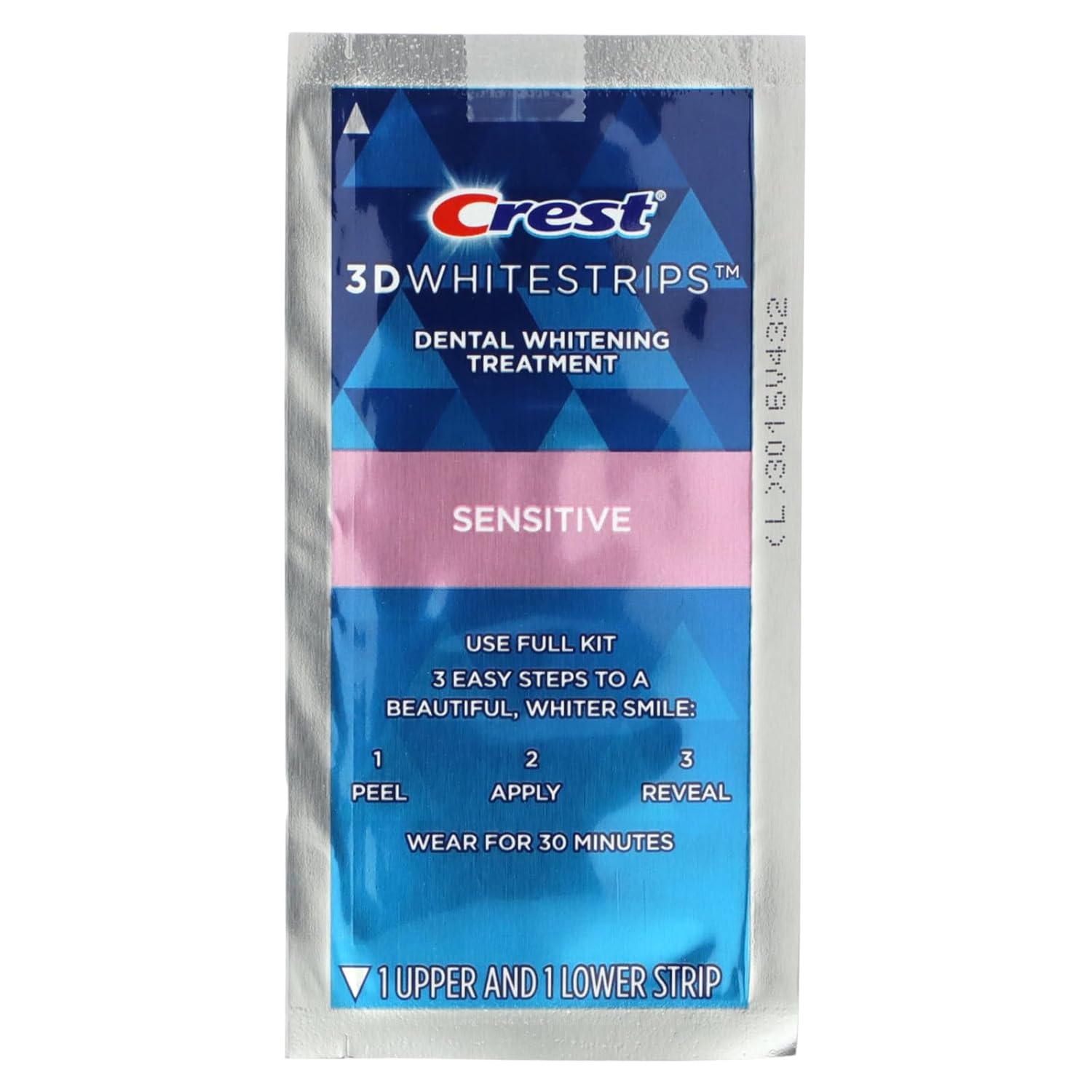 Crest 3D Whitestrips Sensitive At-Home Teeth Whitening Kit, 18 Treatments, Gently Removes 15 Years Of Stains, Crest Whitestrips, Teeth Whitening Kit : Health & Household