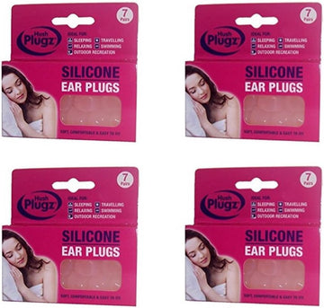 Hush Plugz 4 X Silicone Earplugs (Price Inclusive Of Vat)