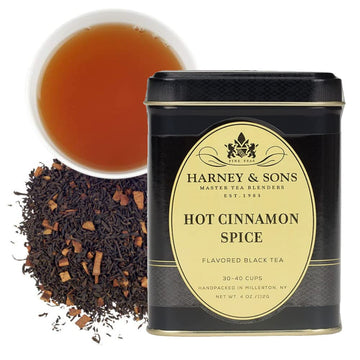Harney & Sons Hot Cinnamon Spice, Loose Leaf Black Tea, 4 Ounce Tin