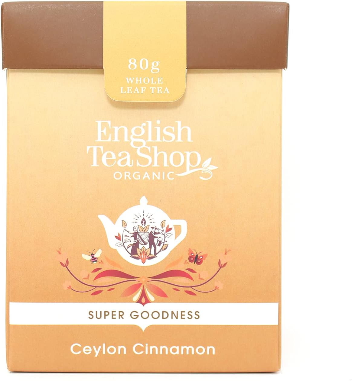 English Tea Shop Organic Ceylon Cinnamon, 80 g Whole Leaf Tea Pack : Amazon.co.uk: Grocery