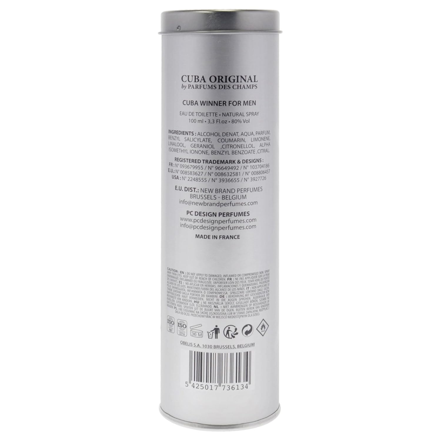 Cuba Winner Eau De Toilette Spray For Men, Multi Color, 3.3 Ounce, 100 Ml : Beauty & Personal Care