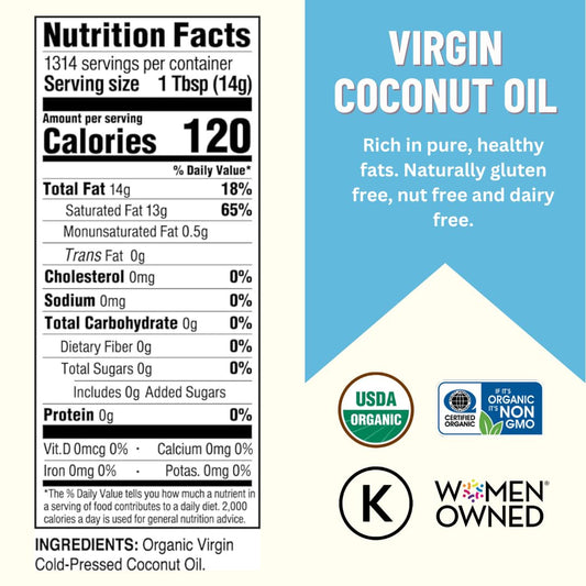 Certfied Organic Virgin Coconut Oil 1/128Oz