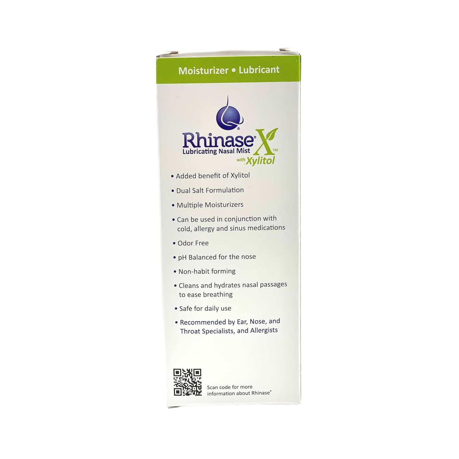 Rhinase X Lubricating Nasal Mist Spray With Xylitol | Long Lasting Symptom Relief From Nasal Dryness | Less Sneezing, Itchiness, Nasal Drip And Congestion : Health & Household