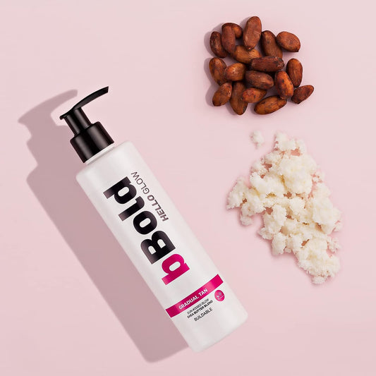 Bbold Hello Glow Gradual Tan Moisturiser 250Ml, Sun Kissed Glow, Shea Butter Blend, Fake Tan, Self Tanning