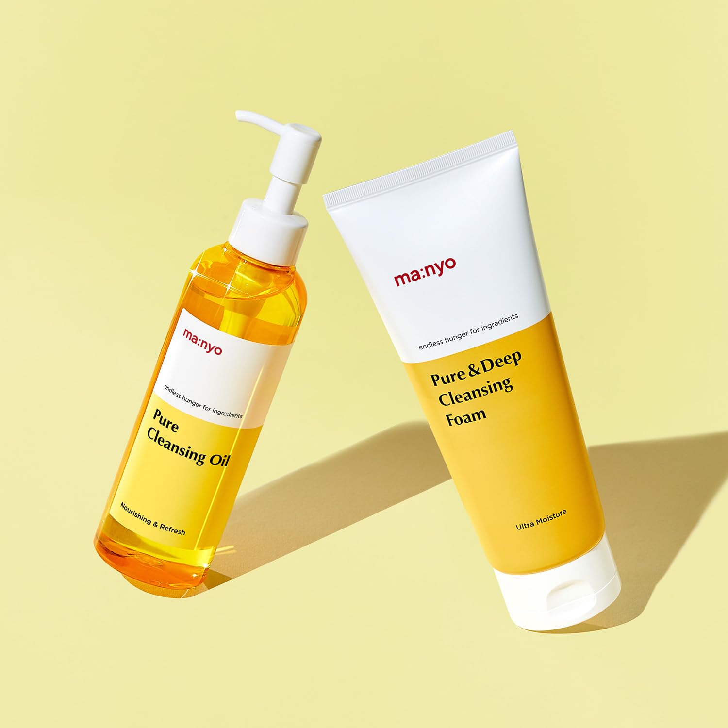 Ma:Nyo Double Cleanse Set -Pure Cleansing Oil 6.7Fl Oz + Pure & Deep Cleansing Foam 6.7Fl Oz Korean Facial Cleanser, Blackhead Melting, Daily Makeup Removal With Argan Oil : Beauty & Personal Care