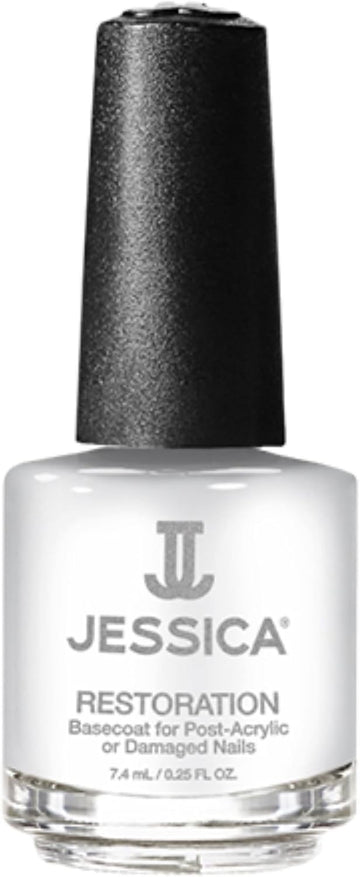 Jessica Restoration Base Coat Nail Varnish, Award Winning For Post Acrylic Or Damaged Nails, 7.4Ml
