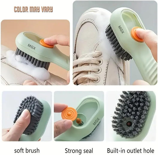 2-Pack Shout® Advanced Laundry Stain Remover Acting Gel Spray - 22Fl Oz Each - Bonus: (1) Cleaning Brush With Soap Dispenser + (1) Laundry Filter Mesh