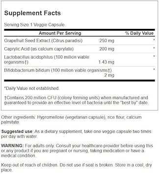 Swanson Yeast Defense Essentials 200 Million Cfu 120 Veg Capsules (4 Pack)