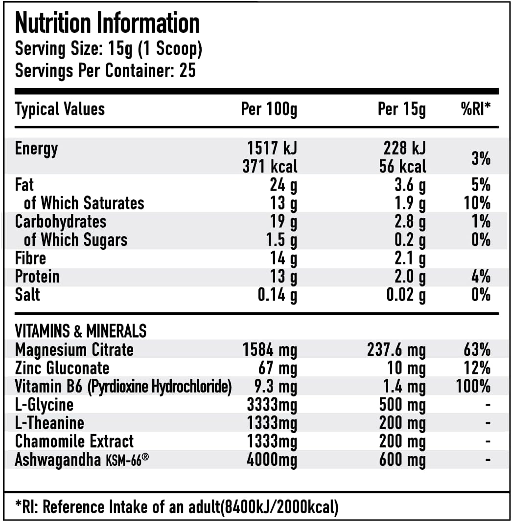 Per4m Relax Chocolate Drink for Iced Frappe or Hot Chocolate | Stress and Relaxation Support | 600mg Ashwagandha | 200mg L-Theanine | Zero Sugar | 25 Servings (Chocolate Flavour, 375g) : Amazon.co.uk: Grocery