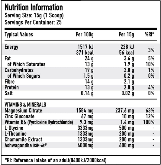 Per4m Relax Chocolate Drink for Iced Frappe or Hot Chocolate | Stress and Relaxation Support | 600mg Ashwagandha | 200mg L-Theanine | Zero Sugar | 25 Servings (Chocolate Flavour, 375g) : Amazon.co.uk: Grocery