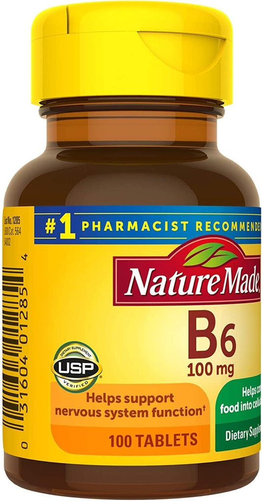 Nm Vitmn B6 100mg Tab Size 100ct