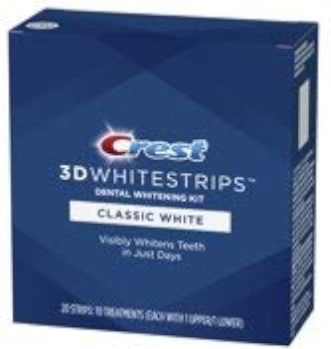 Crest 3D Whitestrips Classic White Teeth Whitening Kit, 10 Treatments 20 Strips : Health & Household