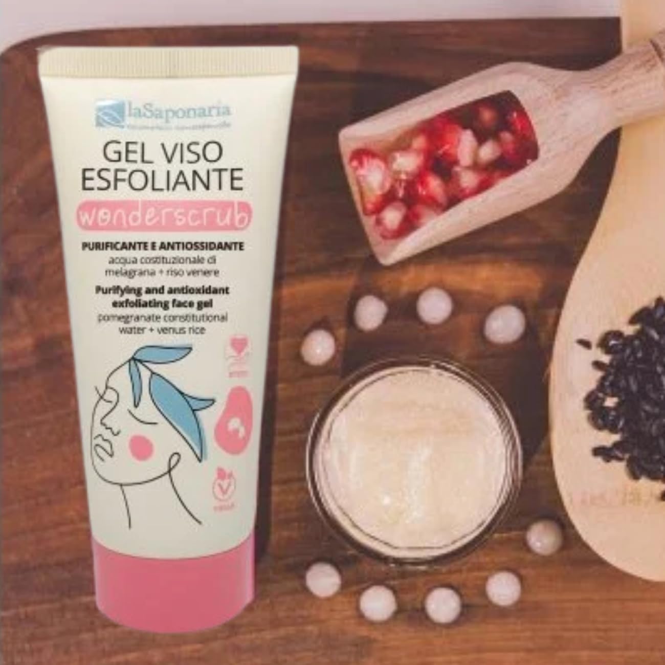 Wonderscrub La Saponaria Face Exfoliating Gel 100Ml