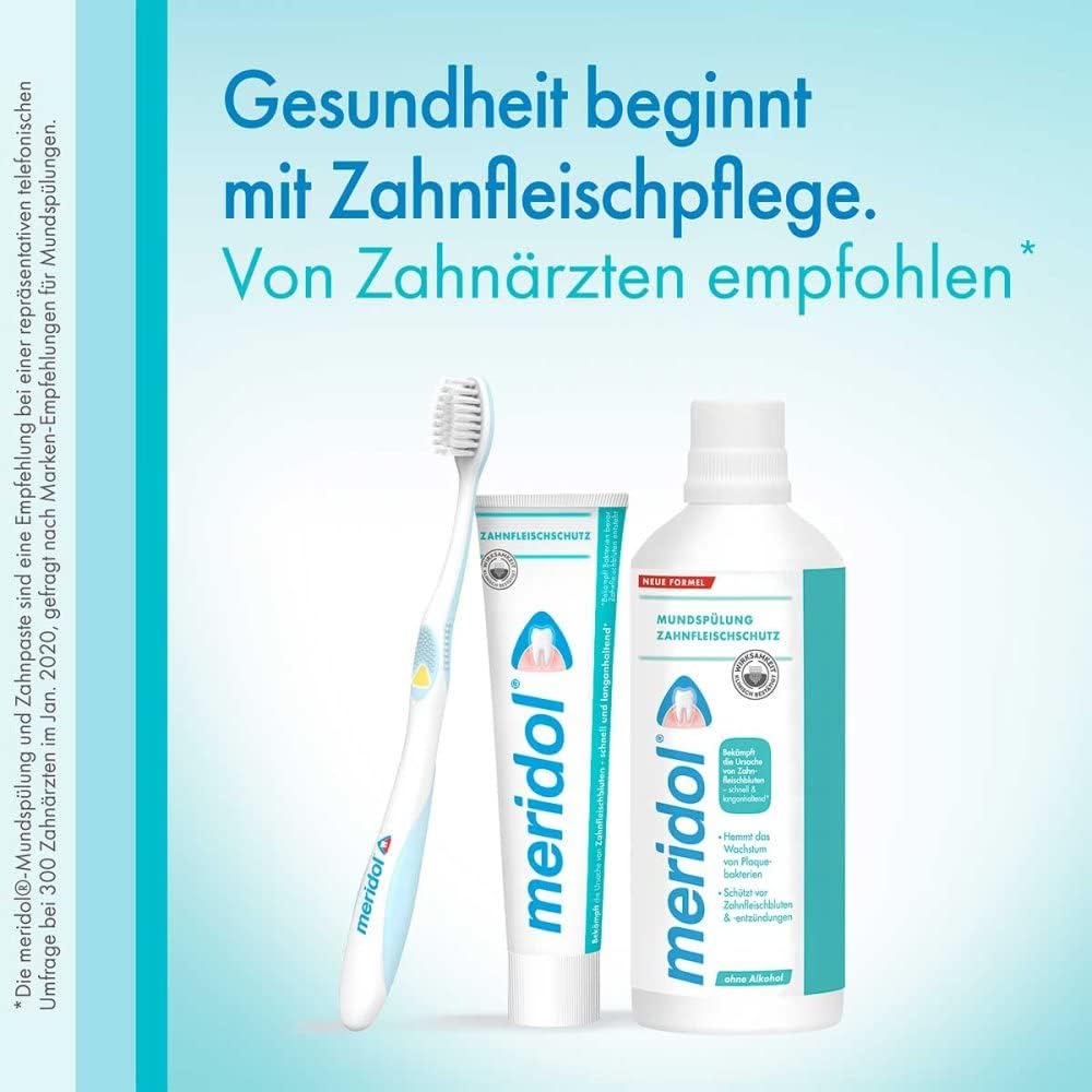 2X Meridol Mouth Rinse Gingival Barrier 400Ml - Without Alcohol