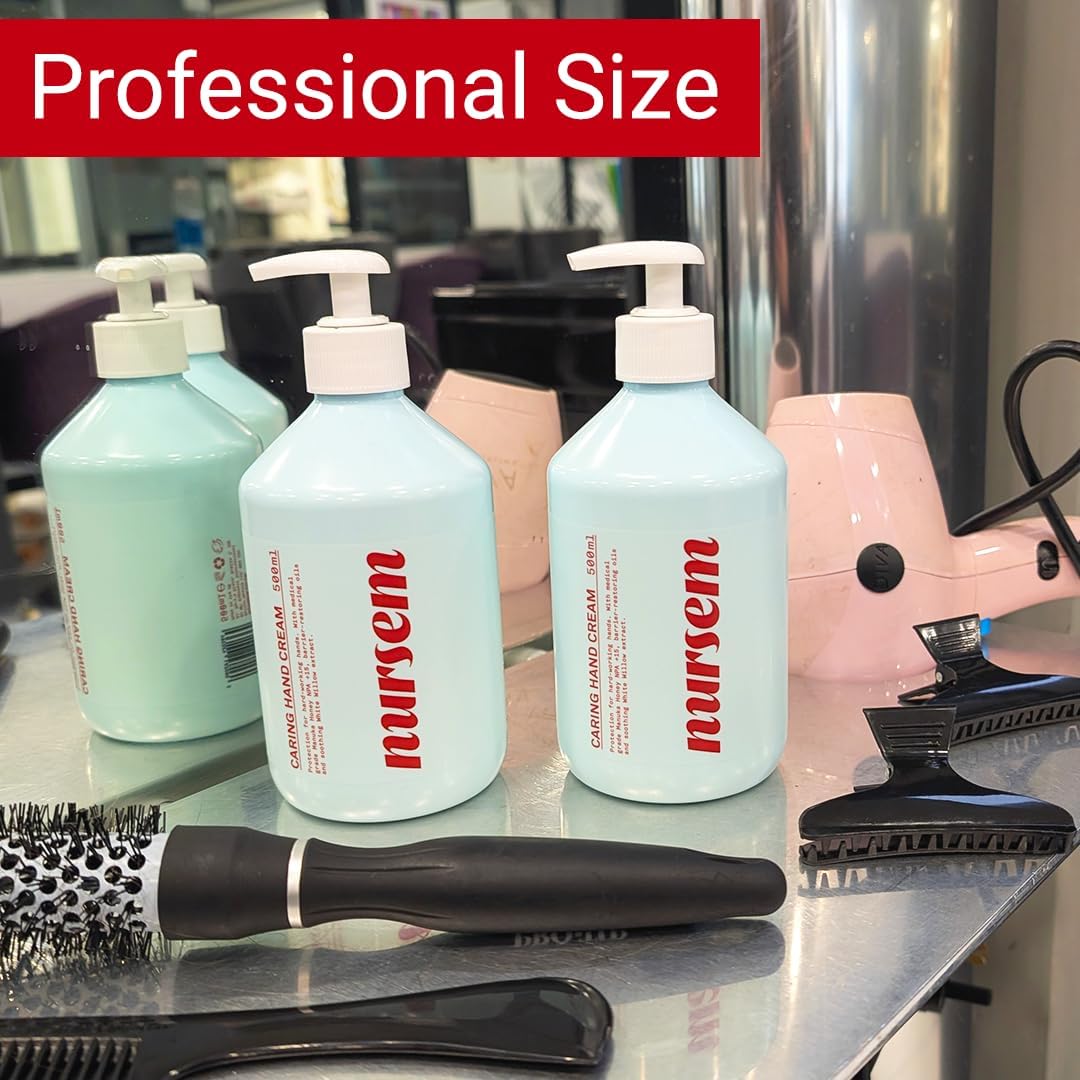 Nursem Caring Hand Cream β 500ml | Fast-Absorbing Natural Hand Cream for Very Dry Skin | Fragranced Moisturizer for Deep Hydration, Skin Repair & Protection for Dry, Cracked Hands : Amazon.co.uk: Beauty