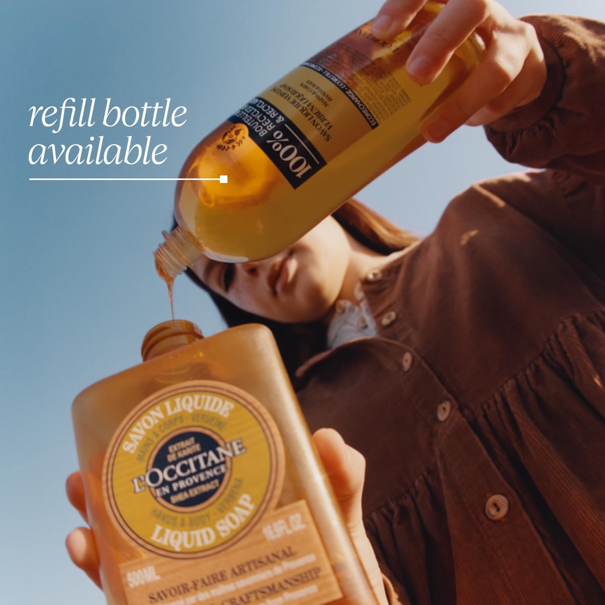 L'Occitane Shea Butter Liquid Hand Soap Enriched With Organic Verbena 16.90 Fl Oz : Beauty & Personal Care