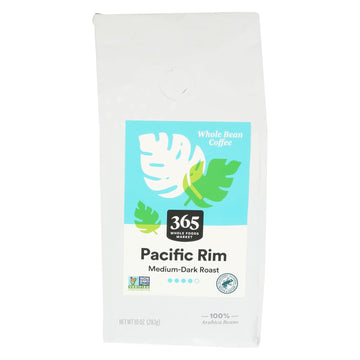 365 By Whole Foods Market, Coffee Pacific Rim Blend Vienna Roast Whole Bean, 10 Ounce