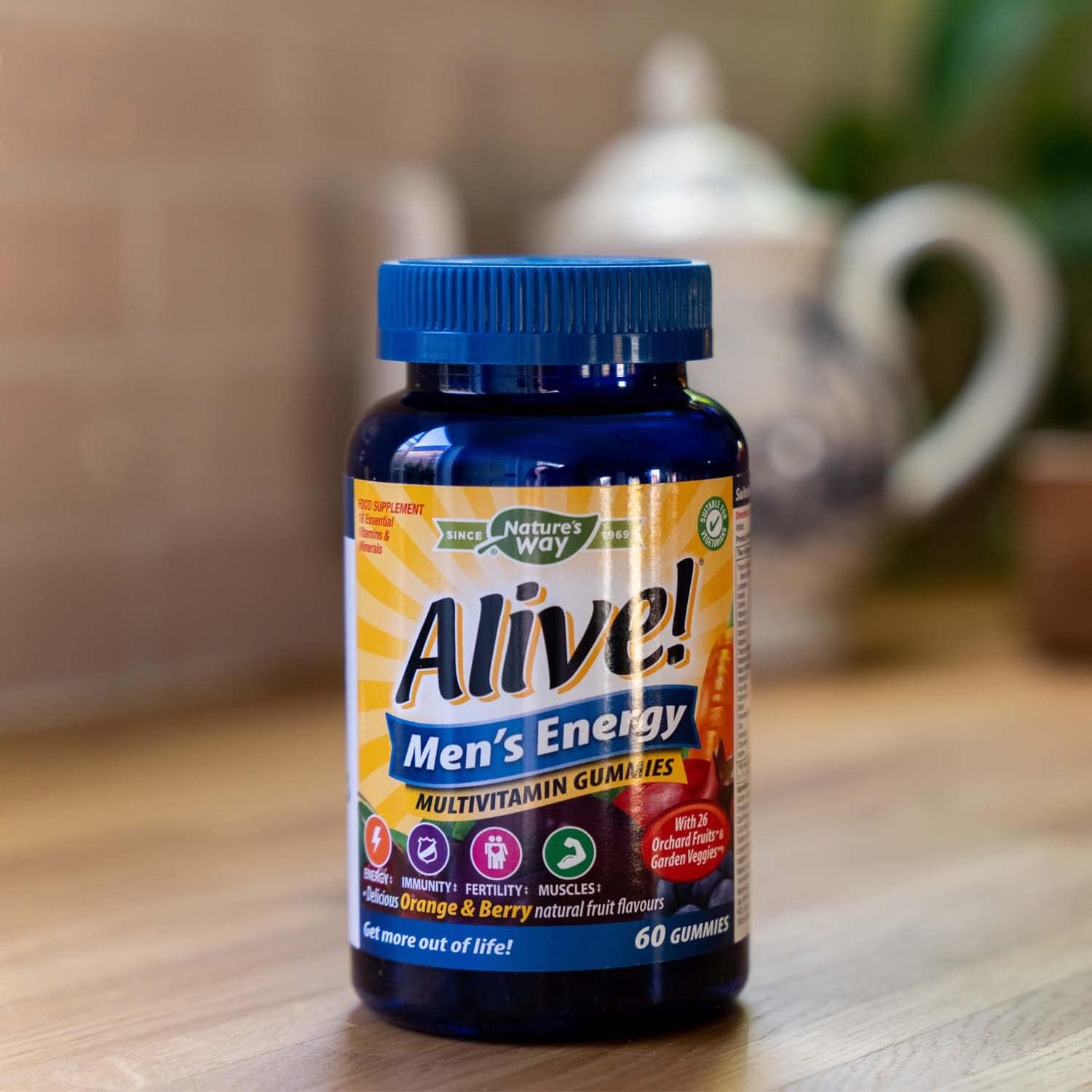 Alive! Men's Energy Soft Jell Multivitamins | 60 Chewable Gummies | Complete Multi-Vitamins Specially Formulated for Men | Get More Out of Life : Amazon.co.uk: Health & Personal Care
