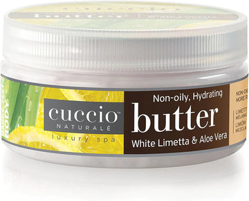 Cuccio White Limetta And Aloe Vera Baby Butter 6-Piece Tower Display Unit