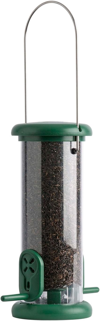 Ring-Pull To-N1G Small Bird Feeder For Niger Seeds - GreenTo-N1G