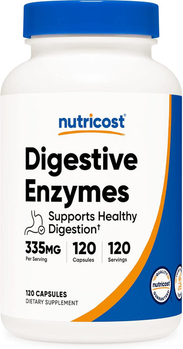 Nutricost Digestive Enzymes 335Mg, 120 Capsules - Complete Digestive Enzyme Supplement