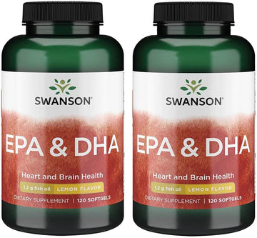 Swanson Ecomega Epa/Dha Fish Oil 180/120 Milligrams 120 Sgels (2 Pack)