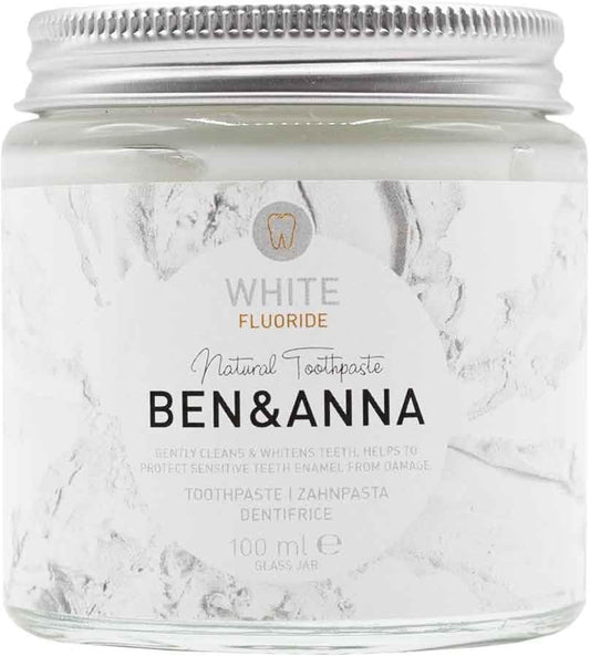 Ben & Anna Natural Toothpaste - White (With Fluoride)