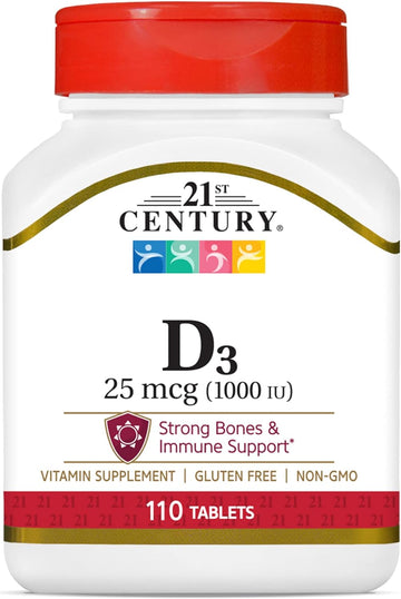 21St Century Vitamin D, 1000Iu, 110 Tablets