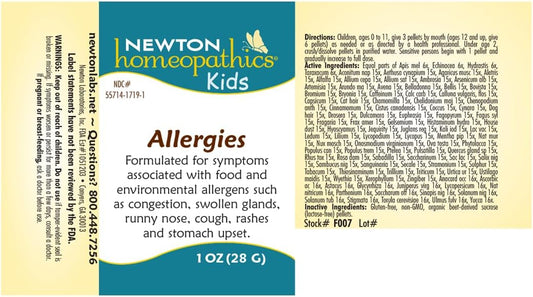 Newton Homeopathics - Allergies For Kids, 1 Oz Pellets