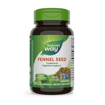 Nature's Way, Fennel Seed, 480 mg, 100 Veg.Capsules
