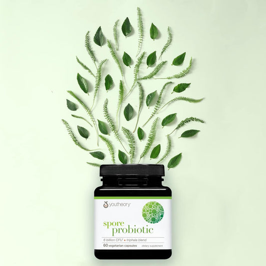 Youtheory Spore Probiotic For Digestive Health, Gluten Free, Dairy Fre