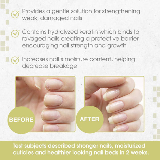 Nail Tek Nail Nutritionist, Bamboo & Biotin 5 In 1 Nail Treatment For Soft And Peeling Nails, 0.5 Oz, 1-Pack
