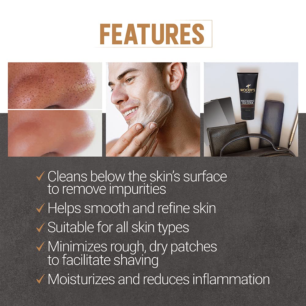 Woody'S Face Moisturizer For Men With Menthol - Hydrating Daily Facial Lotion For Dry Skin, Anti-Aging Face Cream, Mens Skin Care, 5 Fl Oz : Beauty & Personal Care