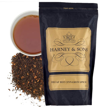 Harney & Sons Decaffeinated Hot Spice Loose Tea, Cinnamon, 16 Ounce
