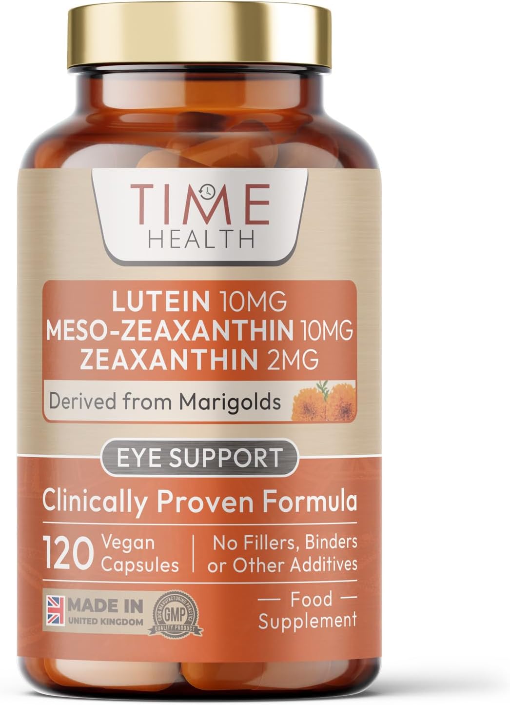 Lutein 10mg - Meso-zeaxanthin 10mg - Zeaxanthin 2mg – Micro-encapsulated Formula – 100% Pure Natural Highly Bioavailable – UK Manufactured (120 Capsule Pouch) : Amazon.co.uk: Health & Personal Care
